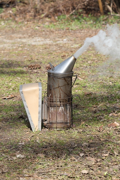 Smoker im Betrieb